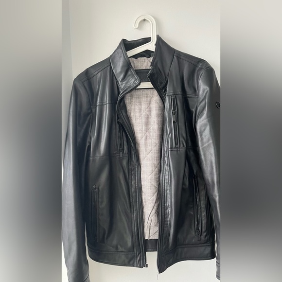 Calvin Klein men’s size M leather jacket - Picture 2 of 3